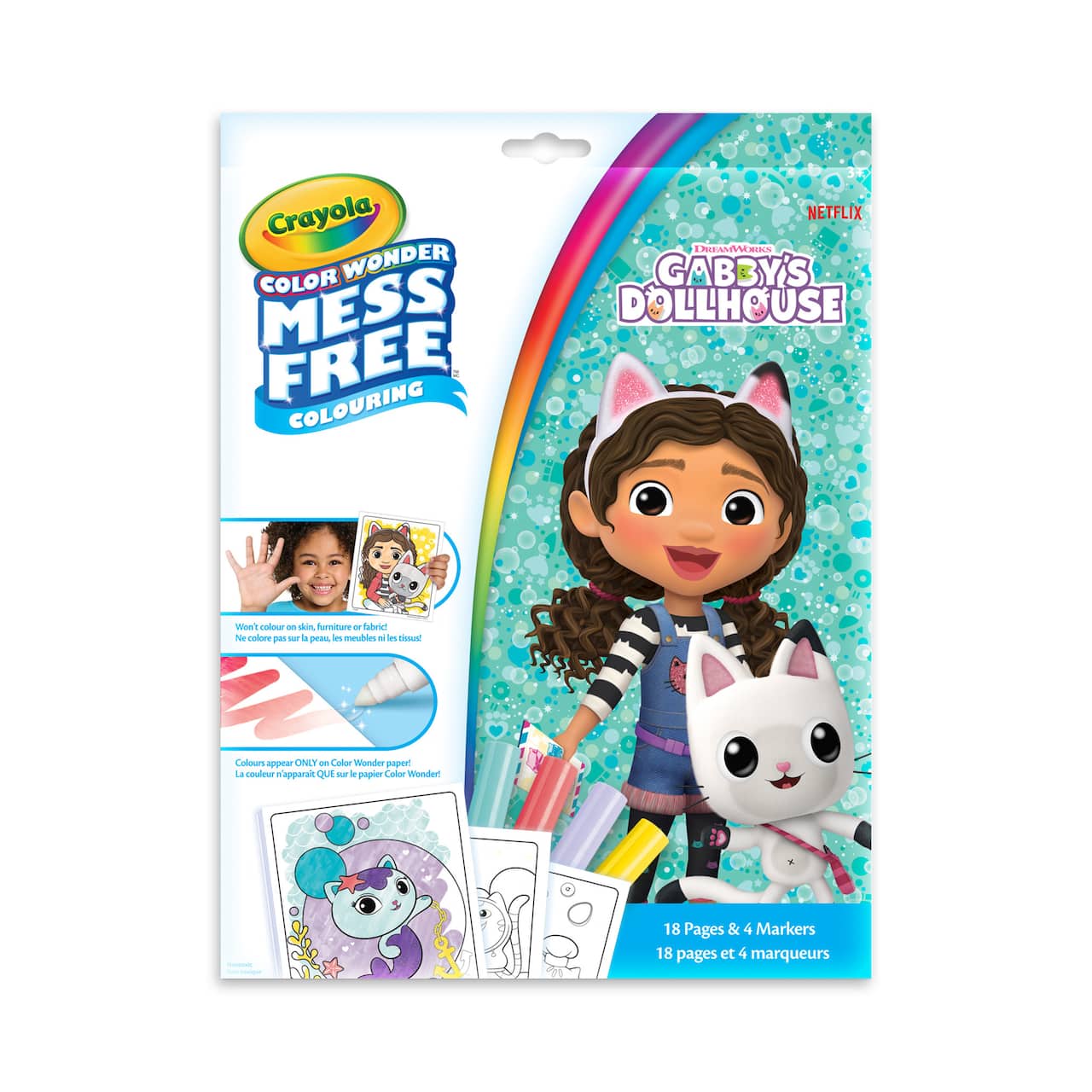 Crayola® Color Wonder® Mess Free™ Gabby's Dollhouse Colouring Pages & Mini Markers Set